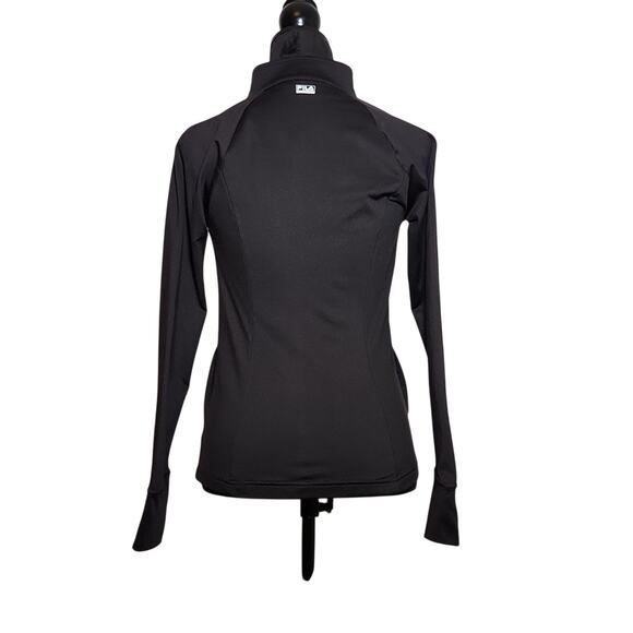 FILA Athletic Black & Neon Green Women's Zip Jacket, Size XS - Picture 3 of 12
